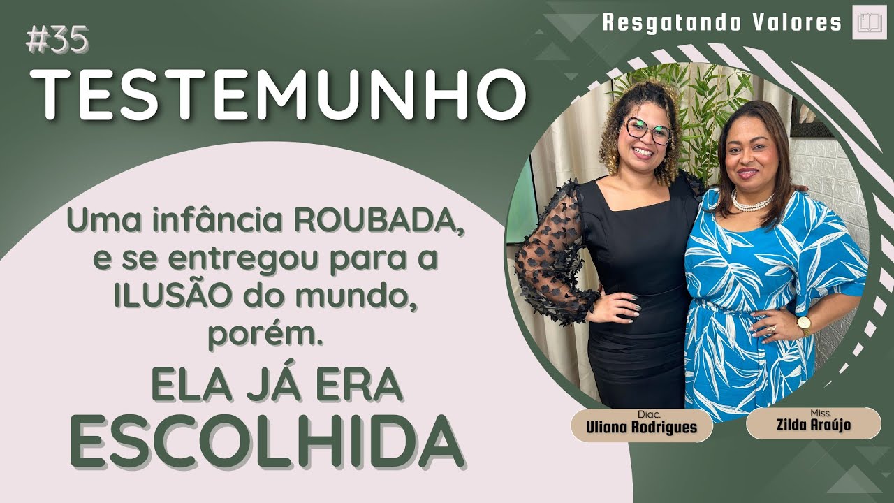 Testemunho 35 | Completamente PERDIDA,  mas JESUS me CHAMOU! | Dc. Uliana Rodrigues