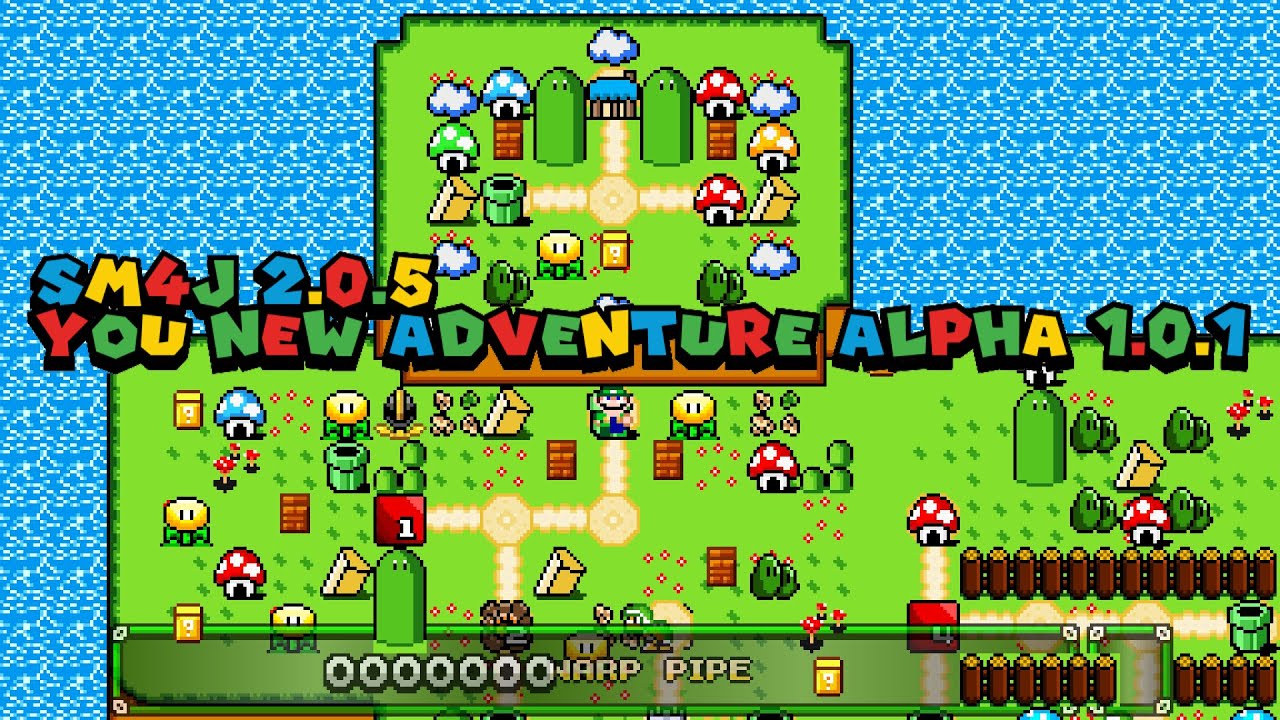 Super Mario 4 Jugadores 2.0.5 (SM4J) - You New Adventure Alpha 1.0.1 - Gameplay