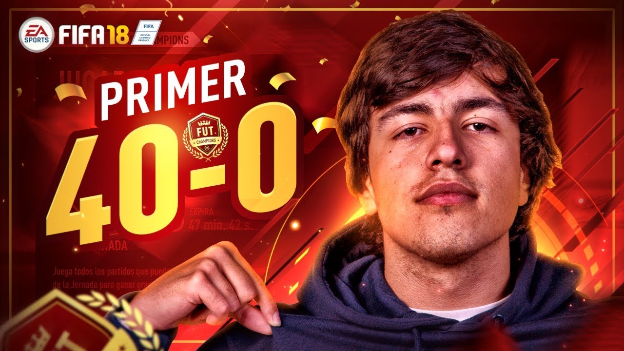 MI PRIMER 40-0 EN FUT CHAMPIONS EN FIFA 18!!