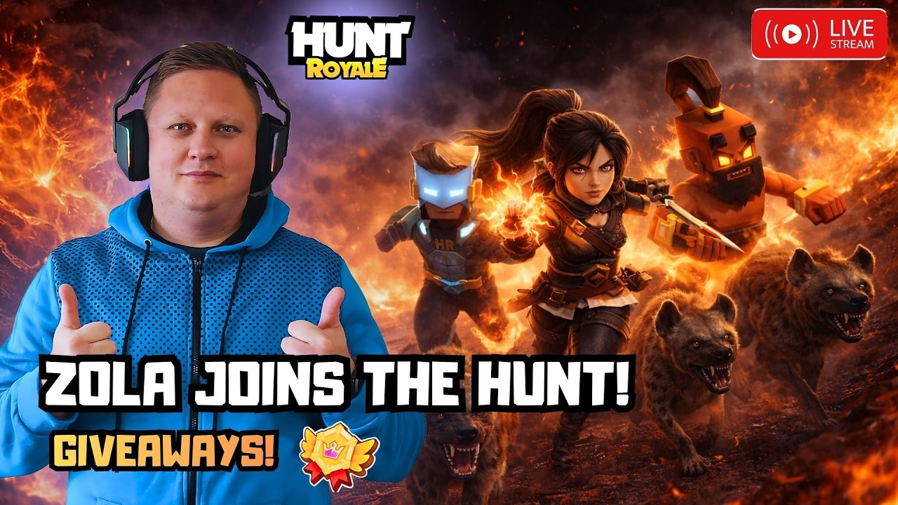 🔴 LIVE! - Hunt Royale! Zola joins the Hunt! VIP Passes for Grabs!