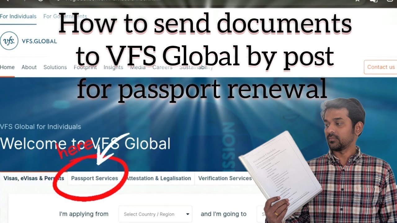How to send documents to VFS Global Chicago for Indian Passport Renewal @allinall-arun