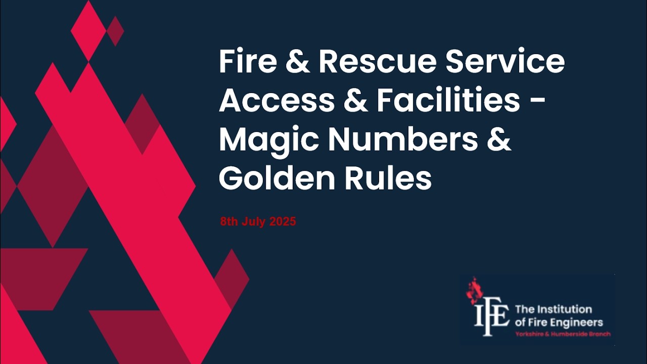 Fire & Rescue Service Access & Facilities - Magic Numbers & Golden Rules
