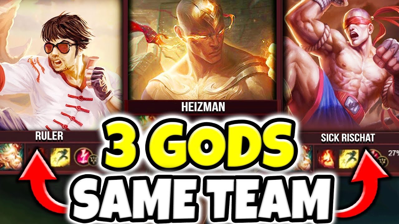 OMG! 3 LEE SIN GODS ON ONE TEAM! (ONE FOR ALL) | HEIZMAN, RULE, SICK RISCHAT - League of Legends