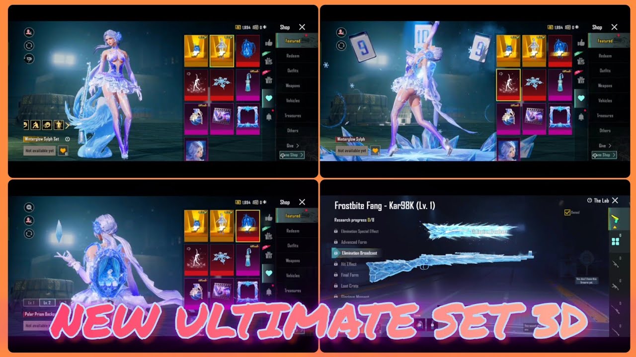 🔴New ultimate set 3D leak// m416 leak / ultimate kar98 skin #pubg 