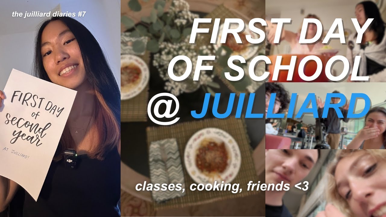 FIRST DAY @ JUILLIARD (sophomore year!!) | classes, cooking, friends | the juilliard diaries #7