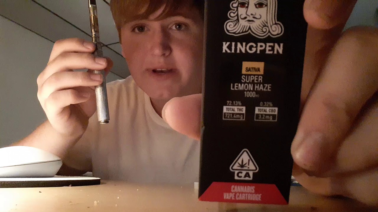 SUPER LEMON HAZE!!! Kingpen thc cartridge review.