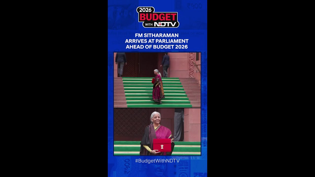 Union Budget 2026 | FM Nirmala Sitharaman Arrives In Parliament To Present Her 9th Straight Budget