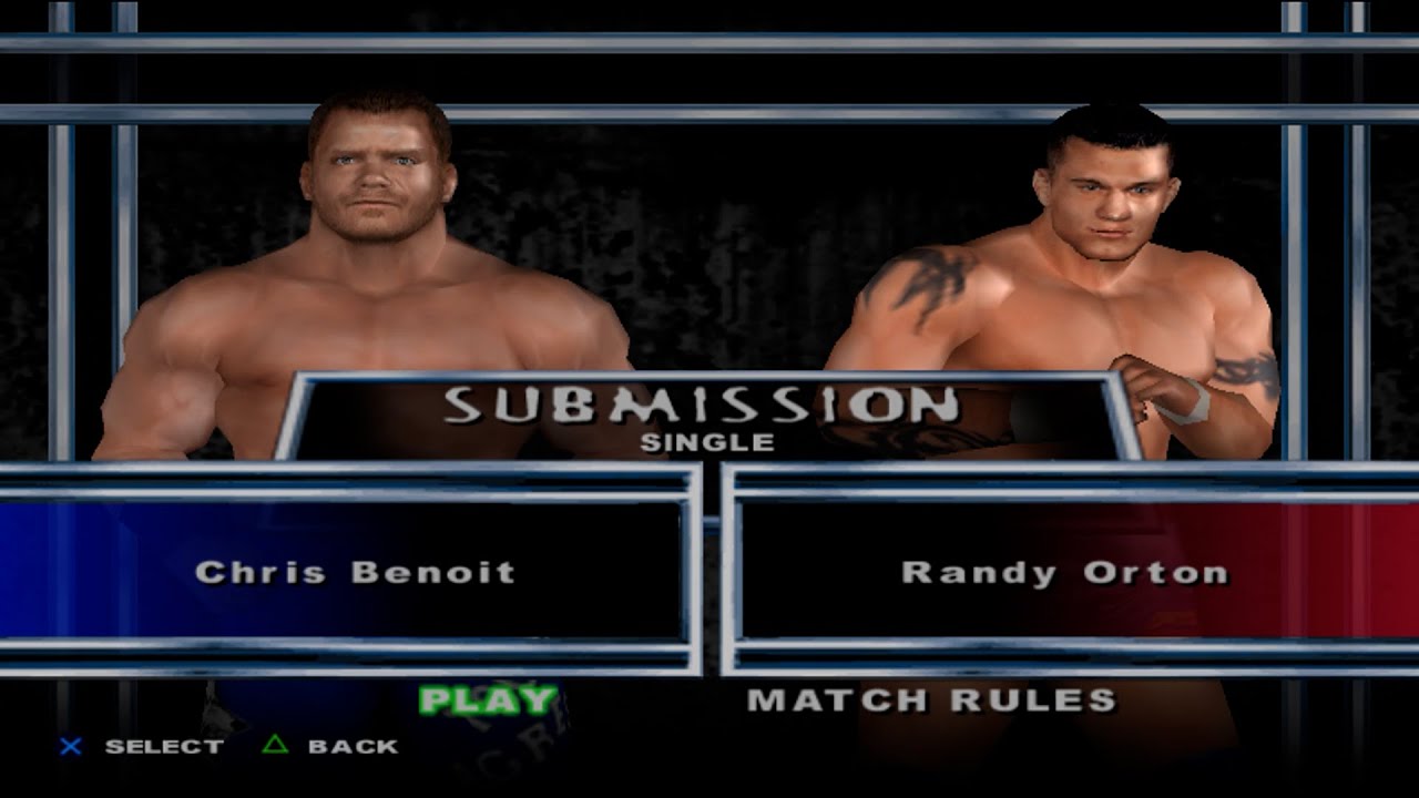 WWE SmackDown! Here Comes the Pain - ChrisBenoit VS Randy Orton (SUBMISSION)