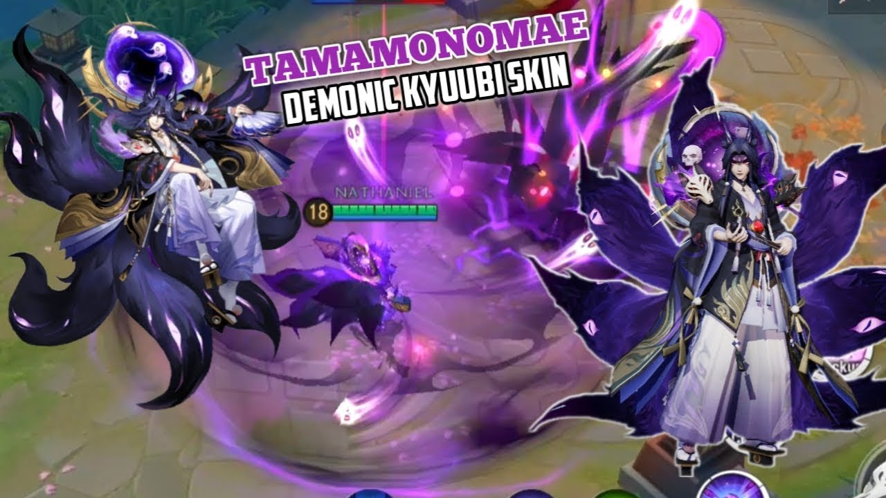 TAMAMONOMAE NEW SKIN 'DEMONIC KYUUBI' GAMEPLAY | ONMYOJI ARENA