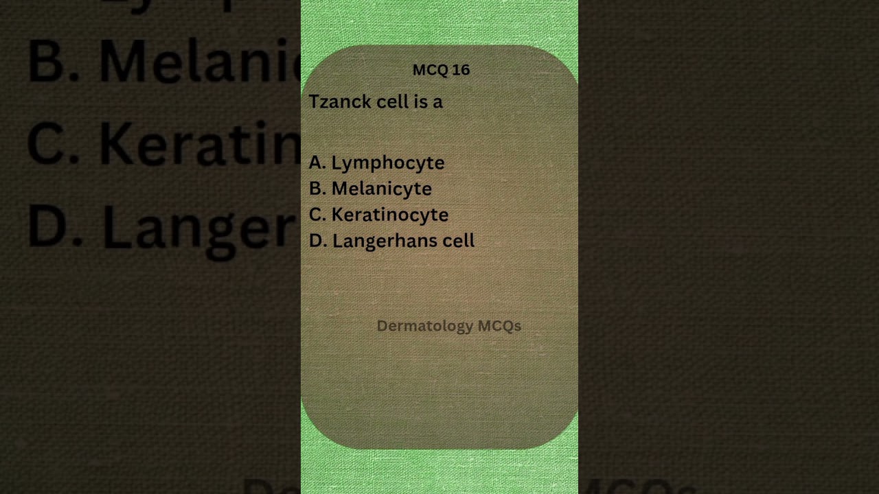 MCQ 16| NeetPG2024 preparation| medical pg mcqs| Dermatology|