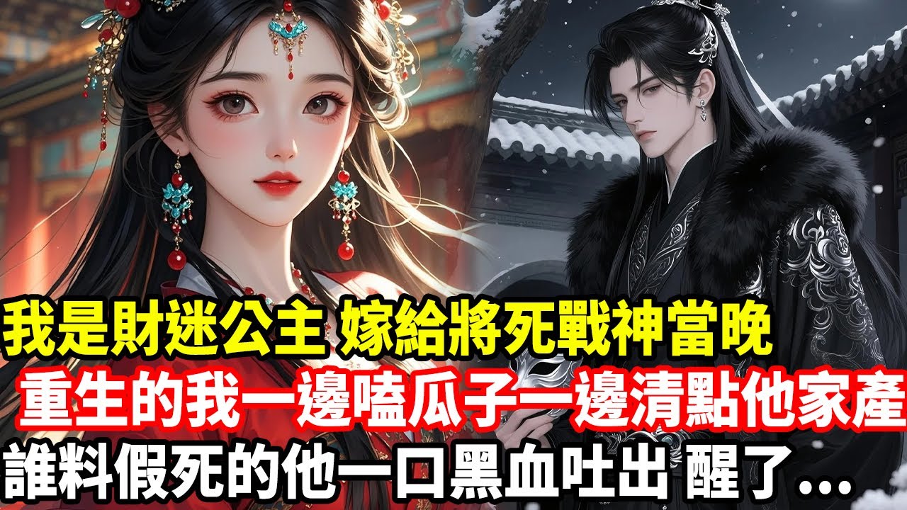我是財迷公主，嫁給將死戰神當晚，重生的我一邊嗑瓜子一邊清點他家產，誰料假死的他一口黑血吐出，醒了...