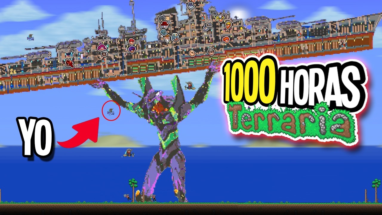 TOP 8 CONSTRUCCIONES y MAPAS mas IMPRESIONANTES de TERRARIA
