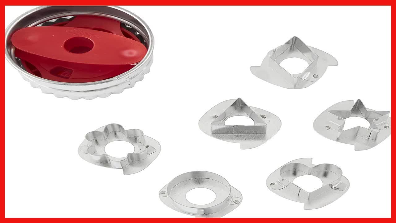 Create Stunning Jam-Filled Cookies with Fluted Cookie Cutters Featuring Six Interchangeable Shapes