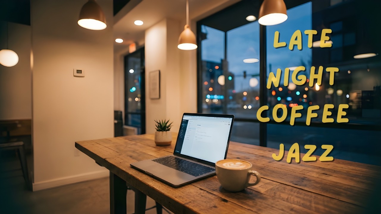 Late Night Smooth Jazz R&B | Coffee Shop Background Music for Work & Study
