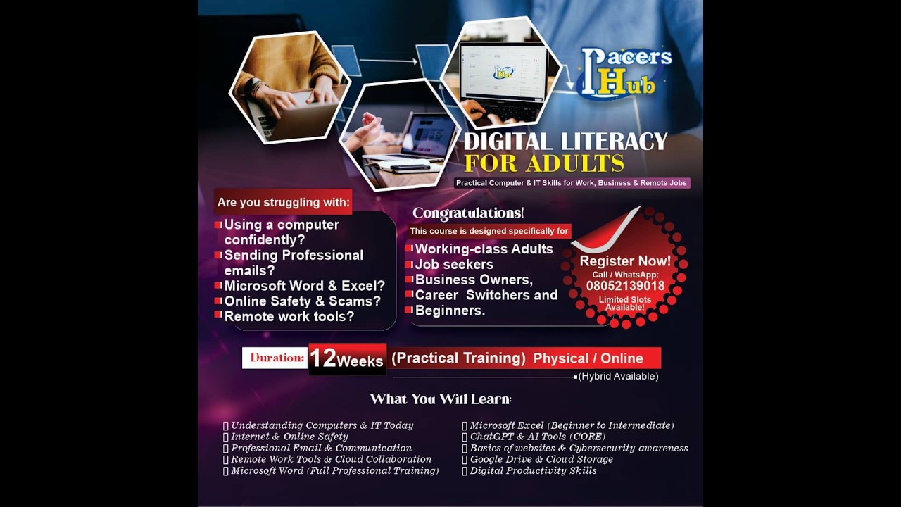 How to Fill & Create Online Forms Professionally | Digital Literacy for Adults (Sample Training)
