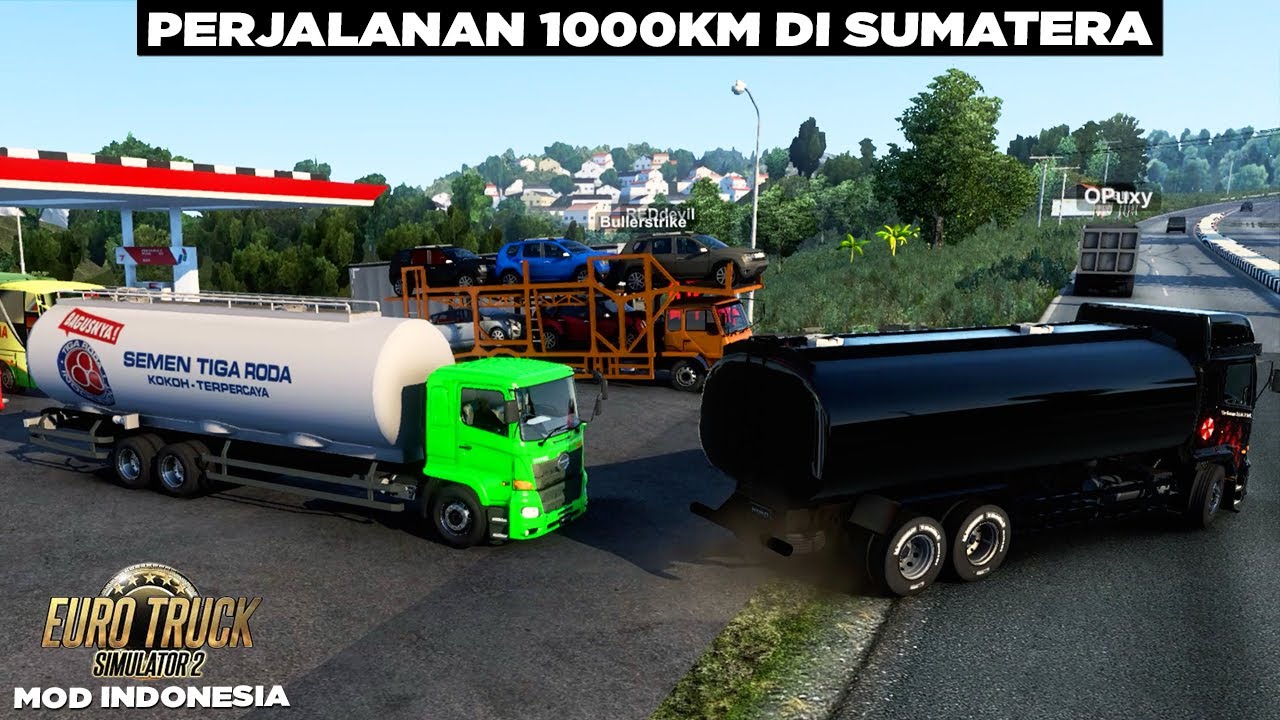 Truk Ugal, Rusuh, Hantem Mobil Kecil & Toxic Lainnya 😡😡 ETS 2 Mod Indonesia