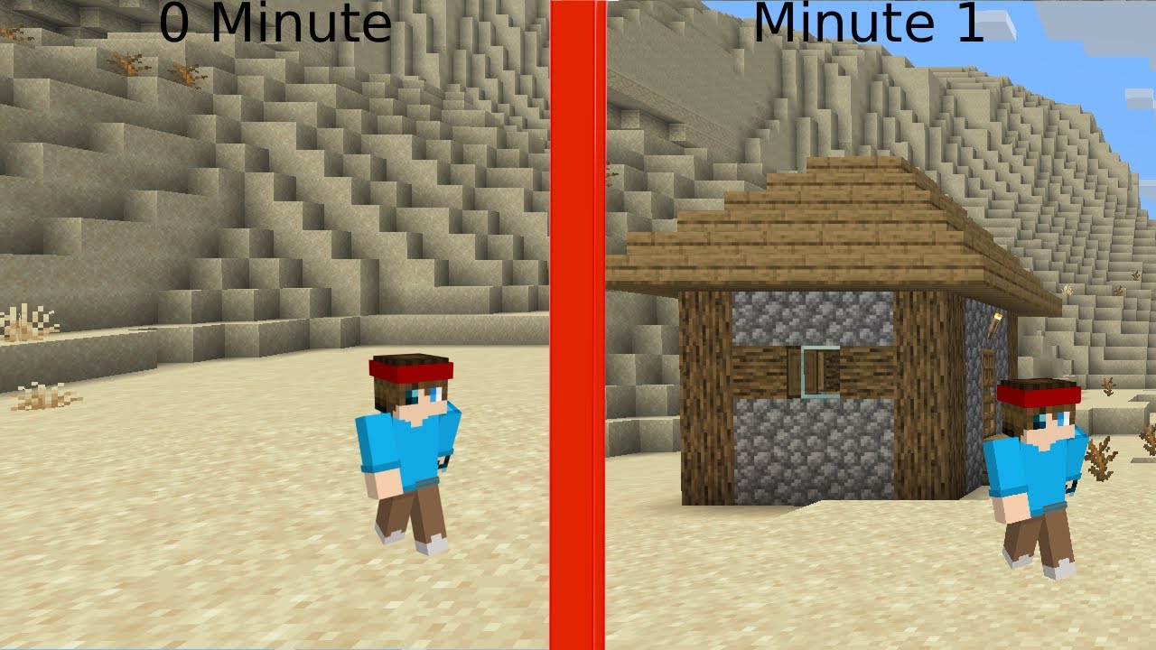 Minecraft but an new structure spawned every minute