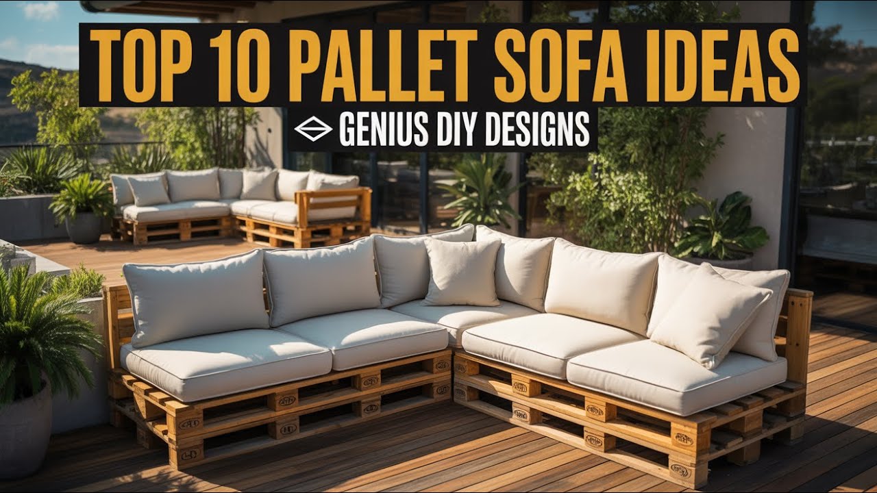 10 DIY Pallet Sofa Ideas You Can Build Yourself | Easy & Stylish Wooden Sofa Designs