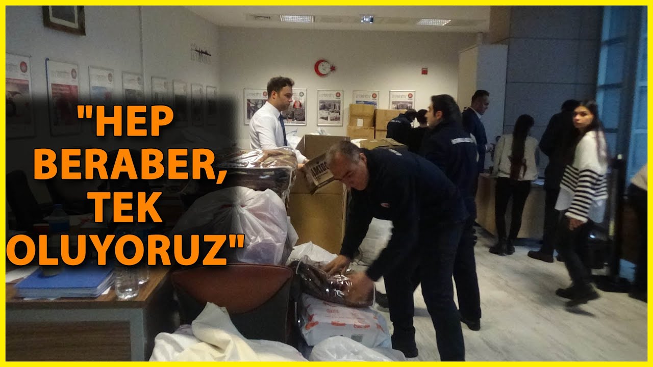 İstanbul Adliyesi personelinden depremzedelere yardım kolileri