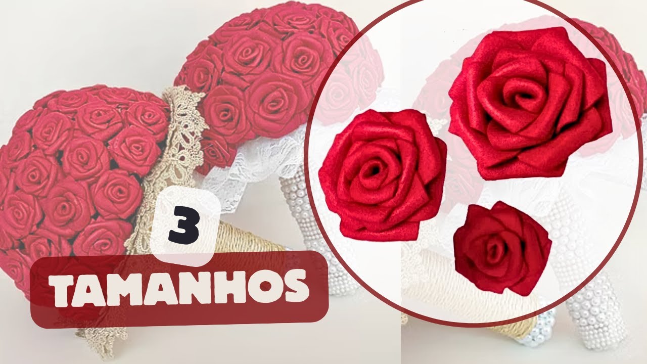 Rosa em EVA sem Frisador - Passo a Passo