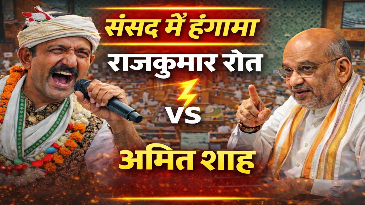 संसद में गरजे Rajkumar Roat! गृह मंत्री Amit Shah से पूछे ऐसे सवाल, सदन में छा गया सन्नाटा