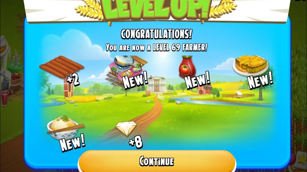 Hay Day level upgraded | lvl 69 💜 | My form Story