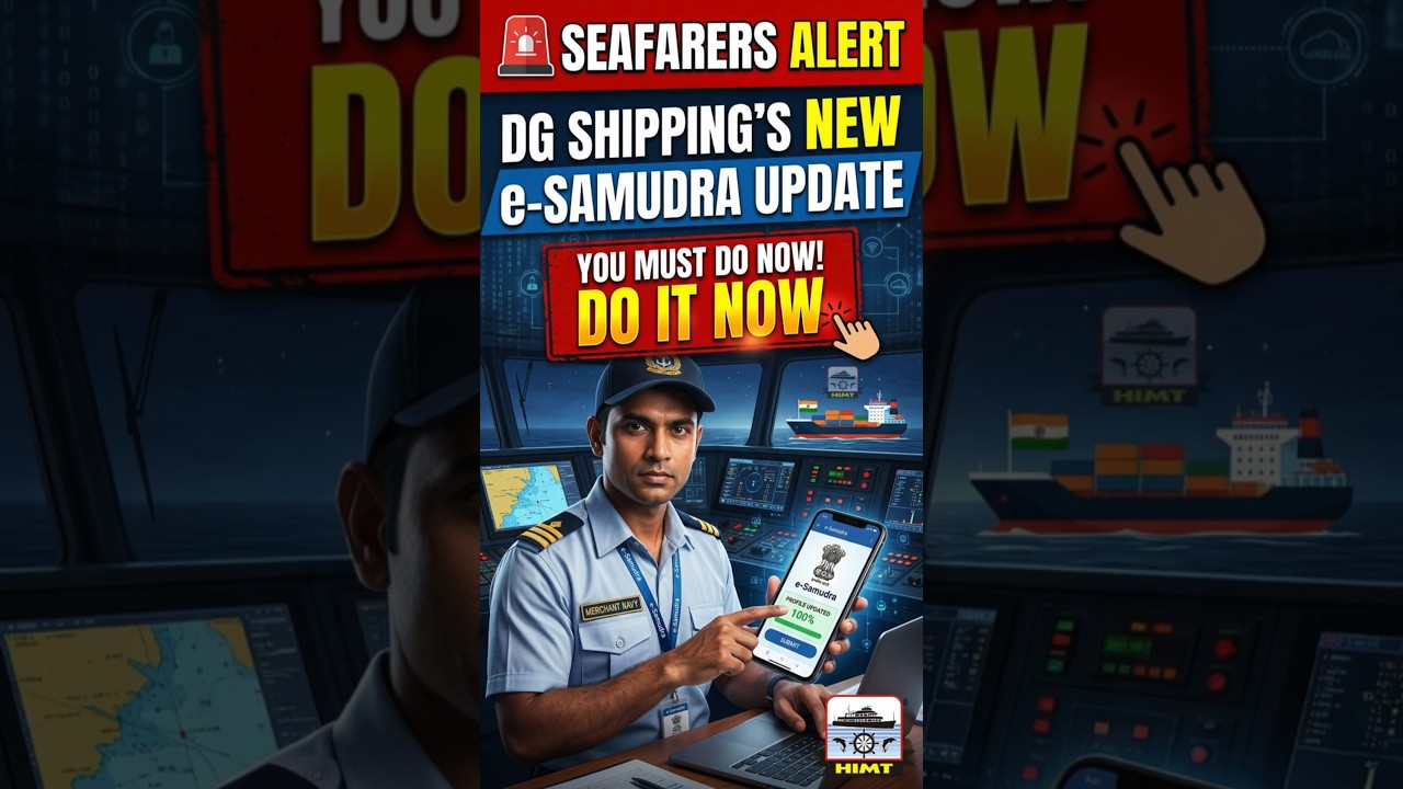 Внимание морякам 🚨 | Обновление системы e-Samudra от DG Shipping &ndash; Завершите это прямо сейчас!