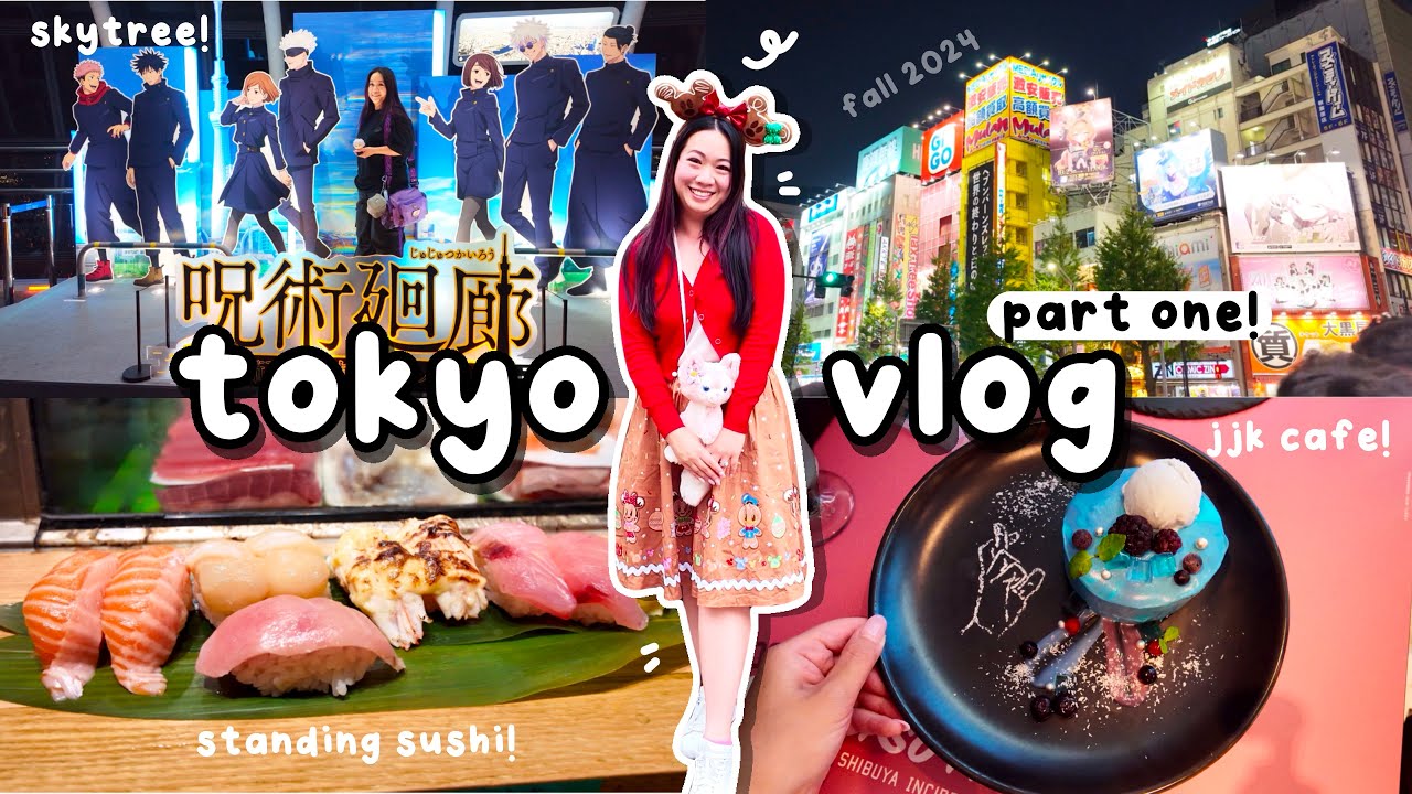 Tokyo Vlog [Pt. 1] Jujutsu Kaisen Collabs, DisneySea Holidays + Fantasy Springs & Food Adventures! 🍣