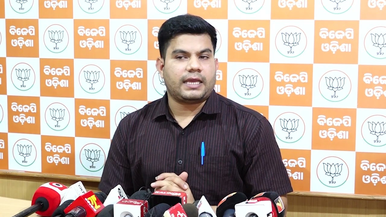 PRESSMEET BY ANIL BISWAL BJP
