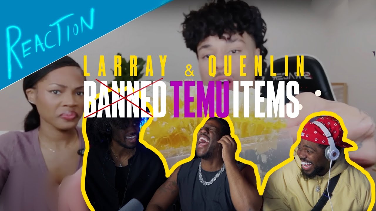 We reacted To Larray & Quenlin Banned temu items.. Lol