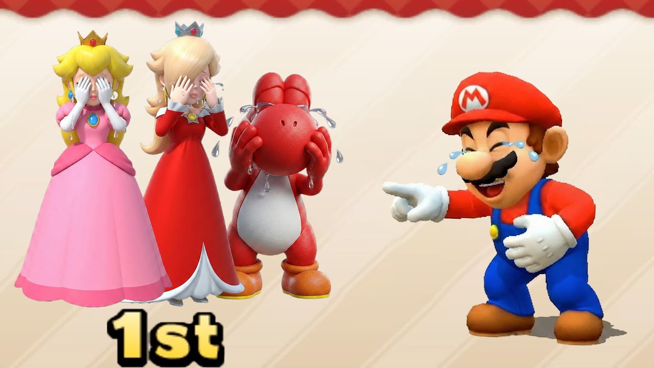 Mario Party The Top 100 Minigames: Peach vs Rosalina vs Mario vs Yoshi
