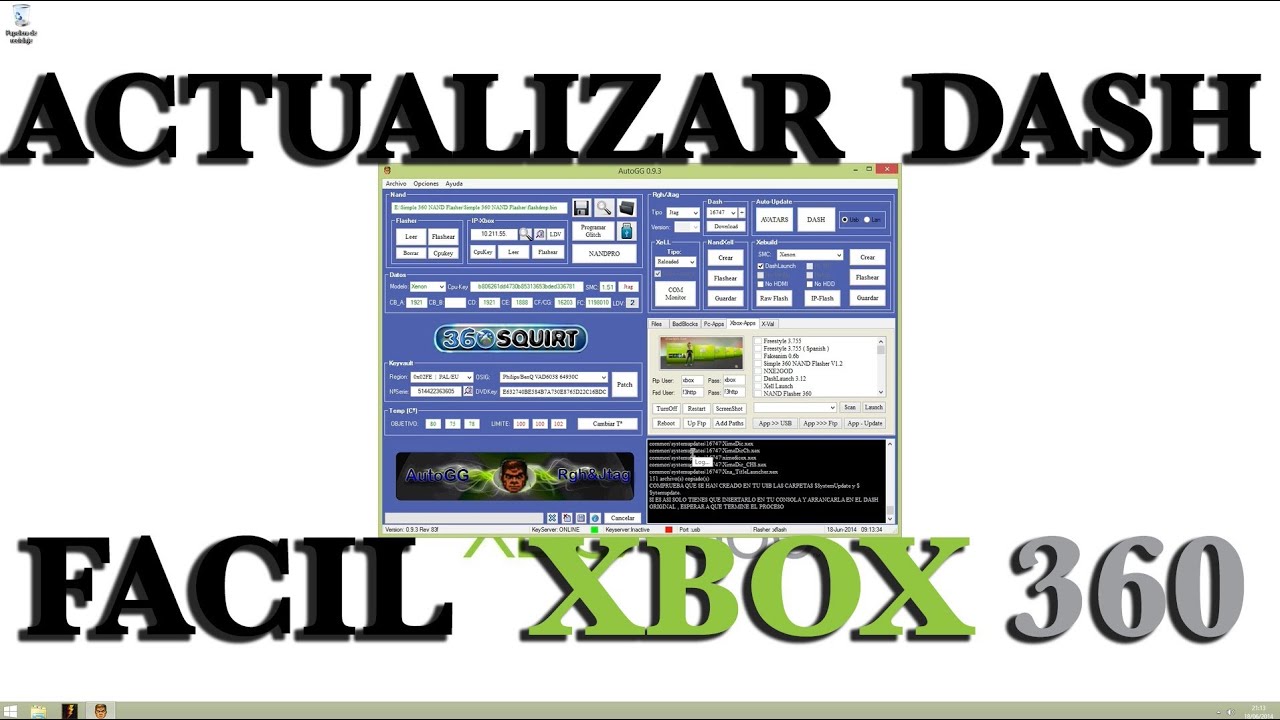 ACTUALIZAR ULTIMO DASH XBOX360 MUY FACIL