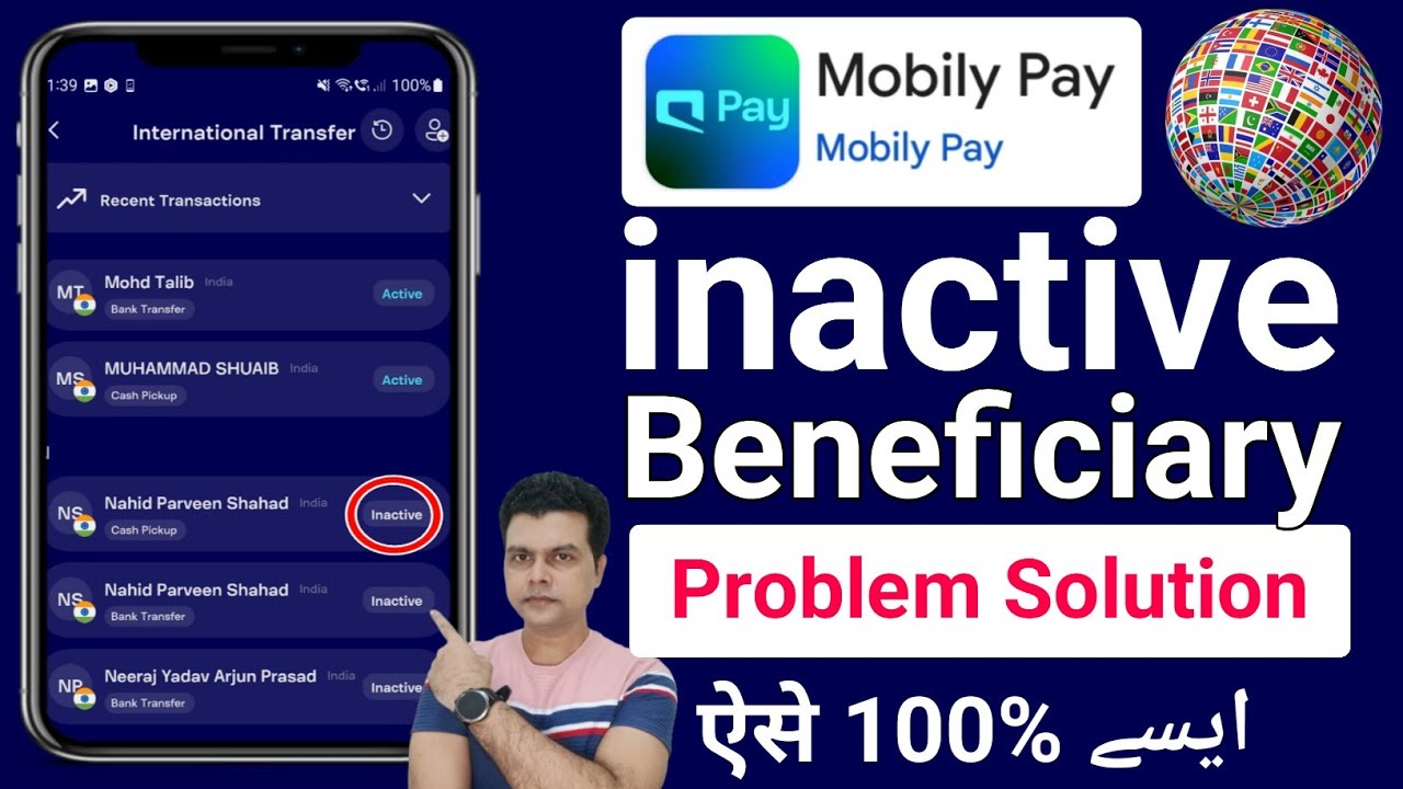 Mobily pay international transfer beneficiary inactive | mobily pay beneficiary inactive 