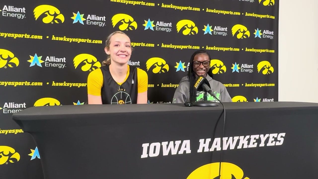 Hear from Kylie Feuerbach, Chit-Chat Wright before Iowa women’s basketball faces Oregon