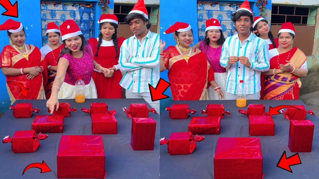 Merry Christmas Gift 😍 Challenge 2025 | গান গেয়ে বোতল ফ্লিপ করে বড়দিনের উপহার নিয়ে যাও 😍