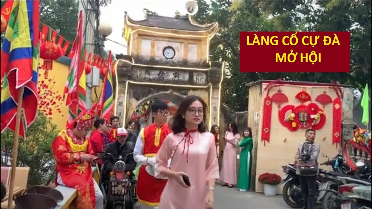 Lễ hội làng cổ Cự Đà, Thanh Oai, Hà Nội 2025- Nườm nượp nam thanh nữ tú