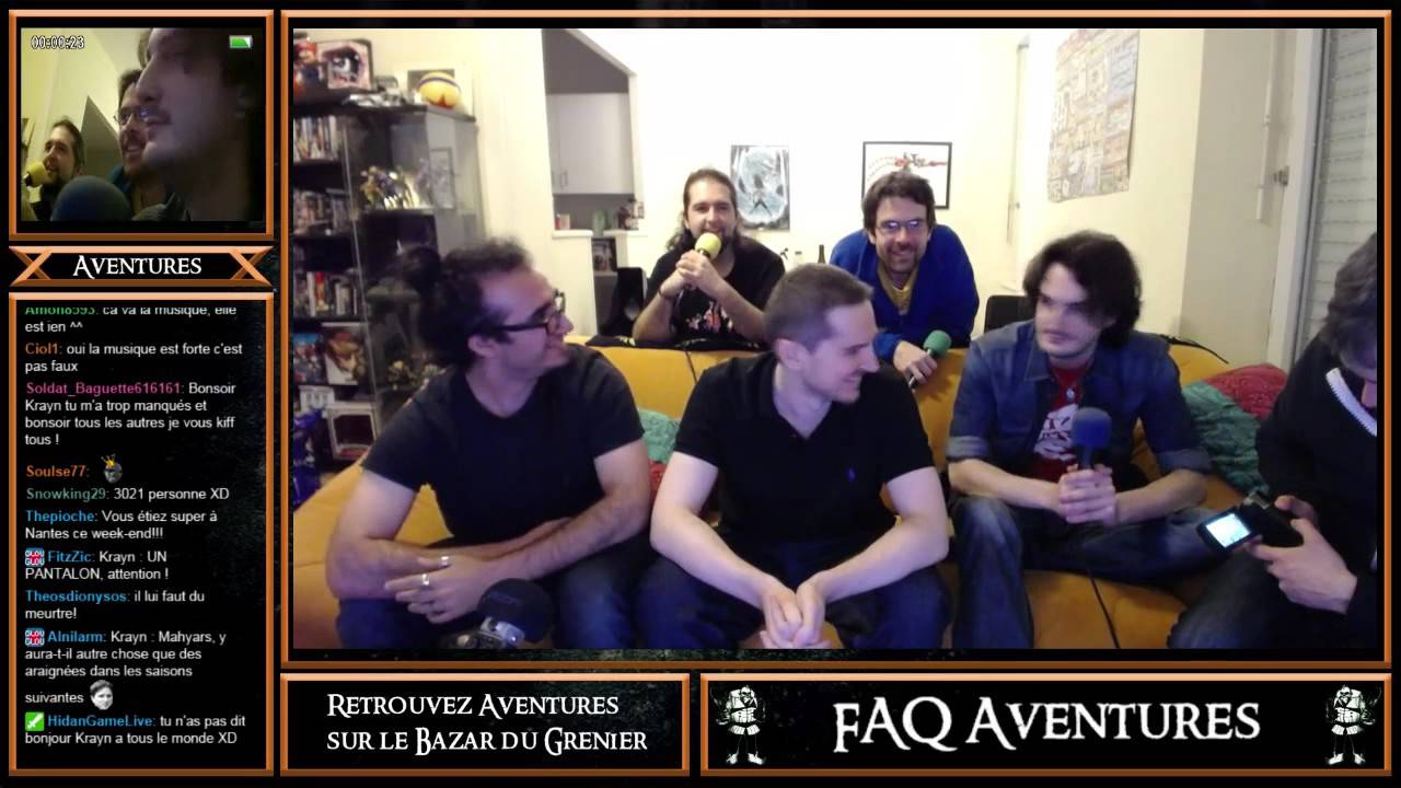 Soirée FAQ avec l'équipe d'Aventures !