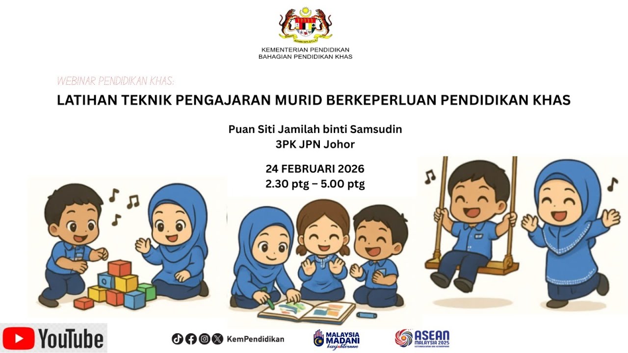 LATIHAN TEKNIK PENGAJARAN MURID BEKEPERLUAN PENDIDIKAN KHAS