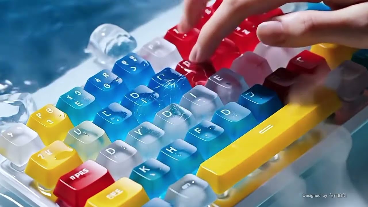 Asmr Video Veo3 Google Gemini ♊ Keyboard ASMR 