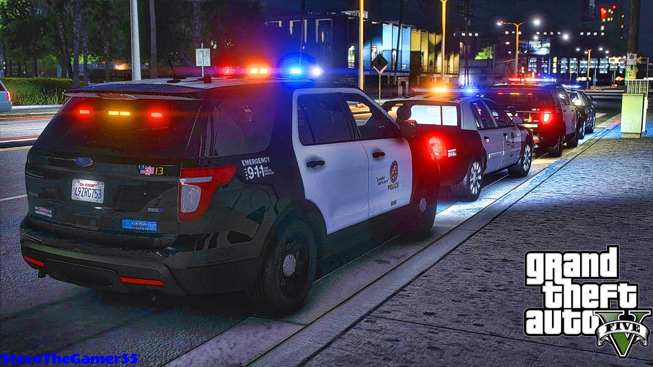 Playing GTA 5 As A POLICE OFFICER City Patrol|| LAPD|| GTA 5 Mod| 4K