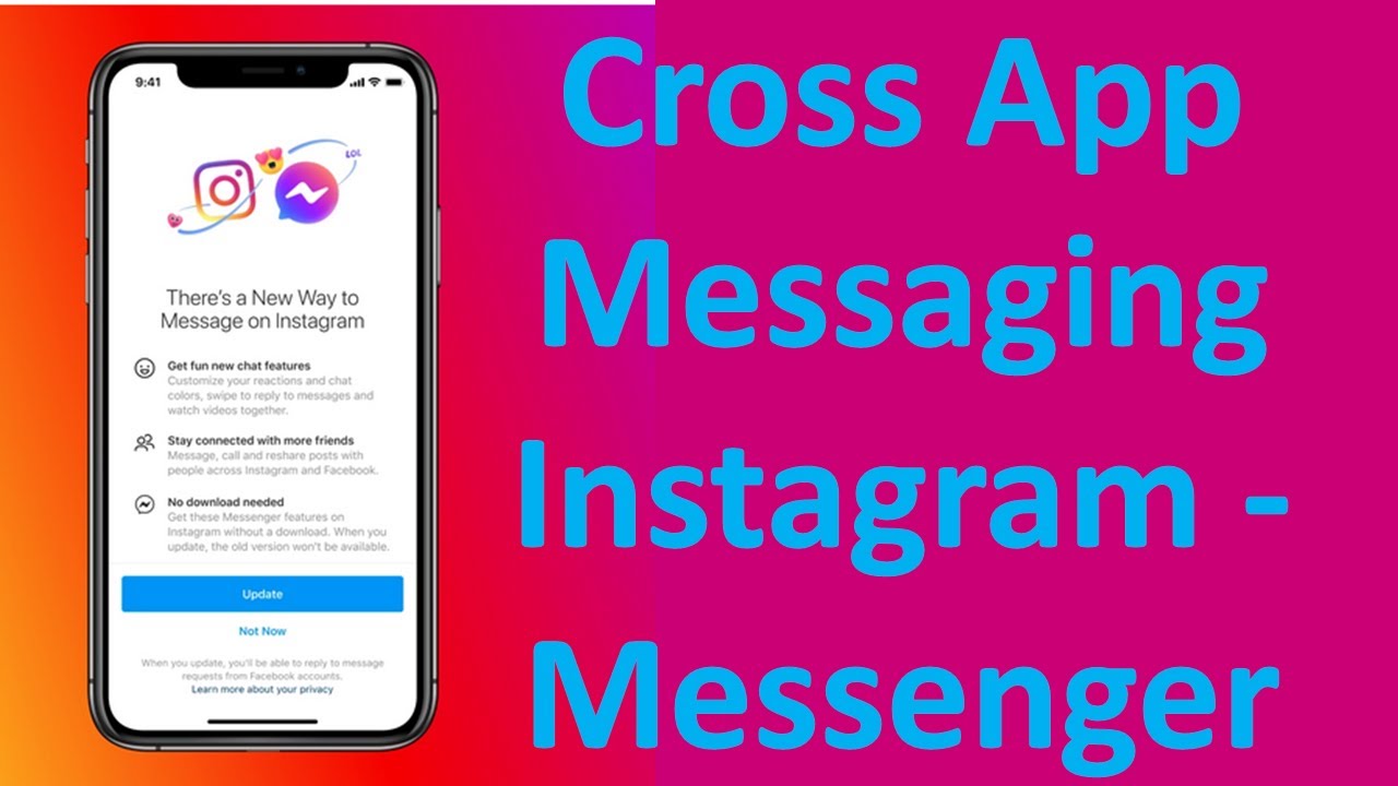 Cross App Messaging between Instagram and Messenger | Instagram and Messenger New Update