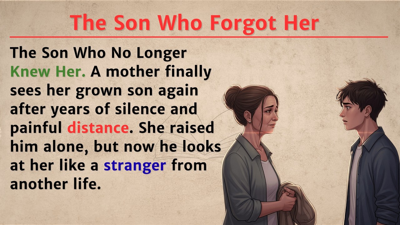 Learn English with Stories ⭐ The Son Who Forgot Her | Learn Easy English Speaking & Listening
