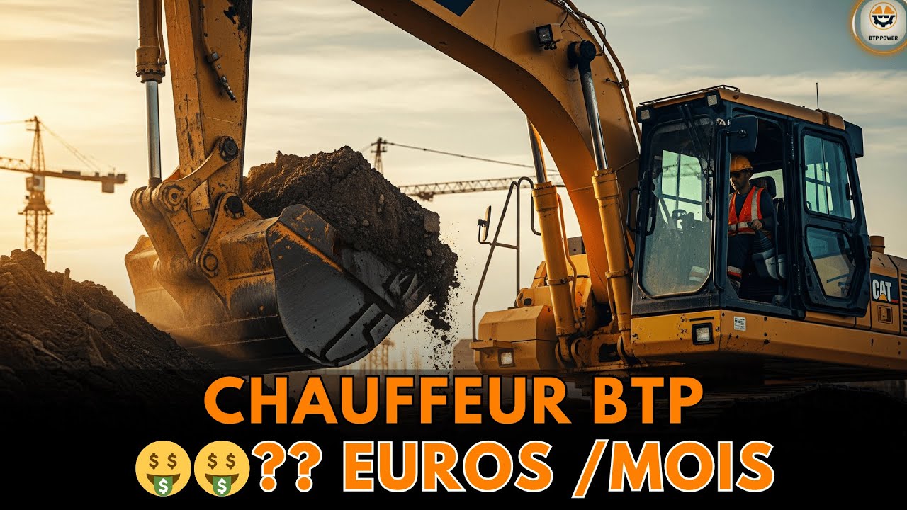 Combien gagne VRAIMENT un conducteur d’engin BTP ? La vérité va te choquer sur cette passion ❤️🔥
