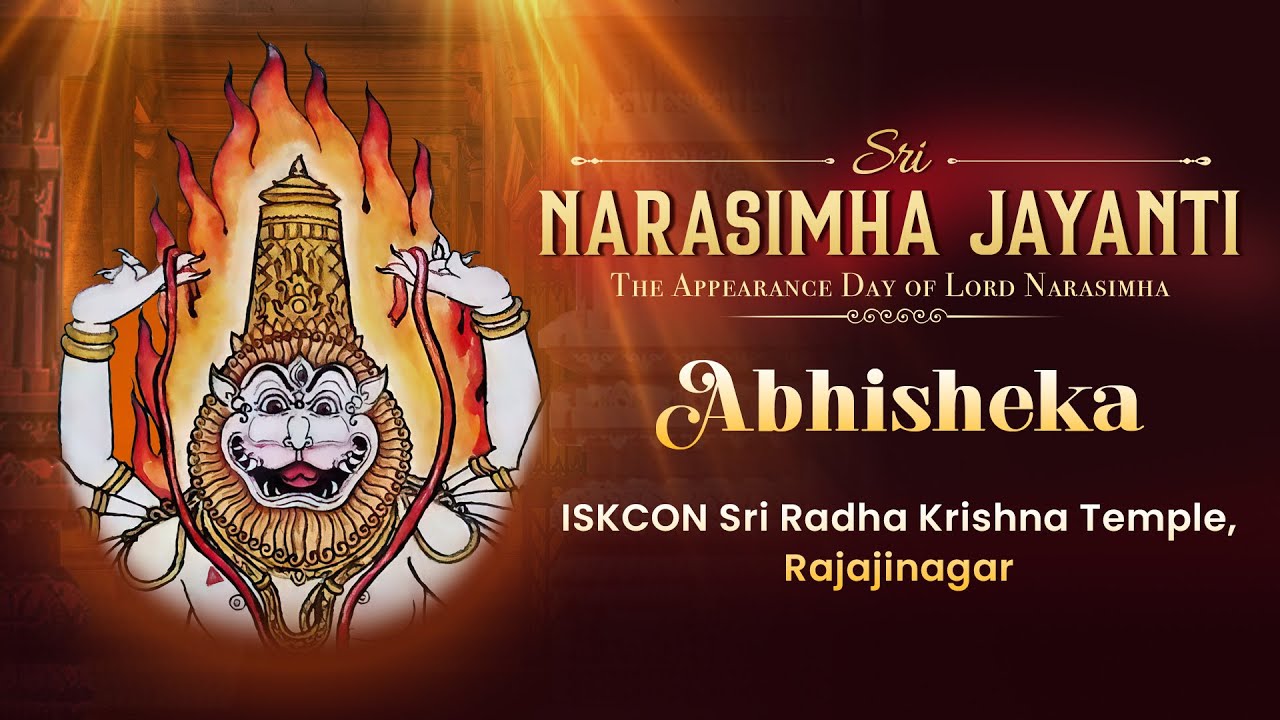 Sri Narasimha Jayanti 2024 | Abhisheka | ISKCON Bangalore