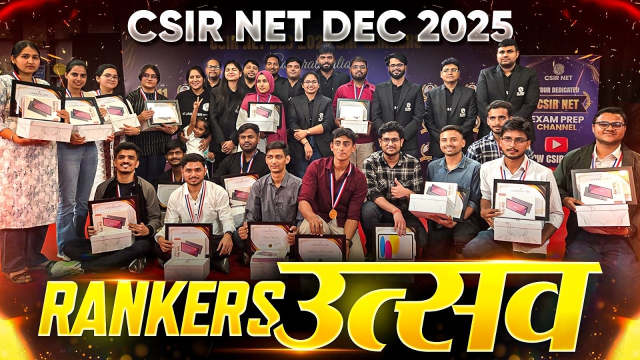 CSIR NET Dec 2025 Rankers उत्सव – Result Celebration, Success Stories & Live Event! @PWCSIRNET