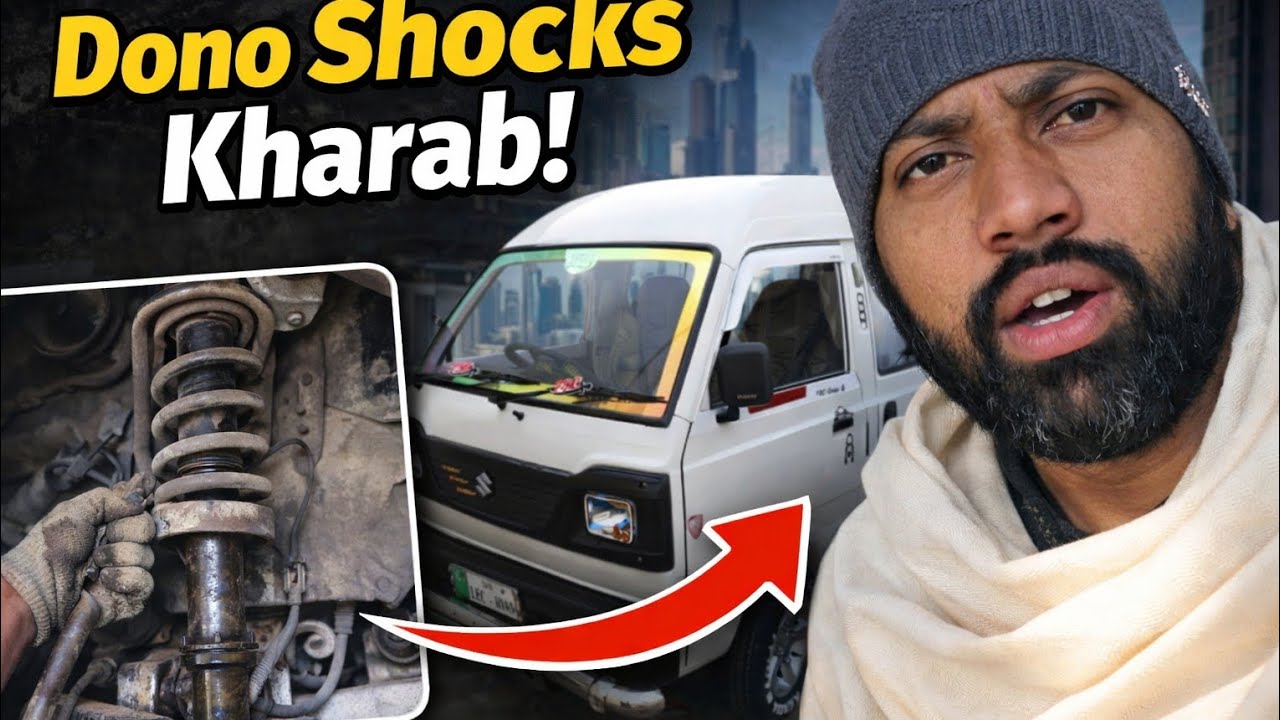 Gari Ke Aagay Ke Dono Shocks Kharab | Chalana Mushkil Ho Gaya | Repair Karwana Pada
