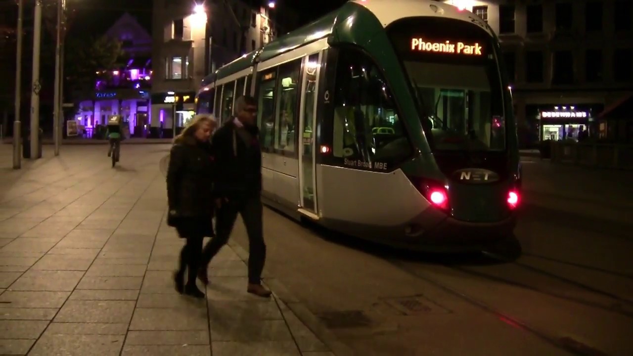 Nottingham Night Trams and Buses 6th November 2017 Part One