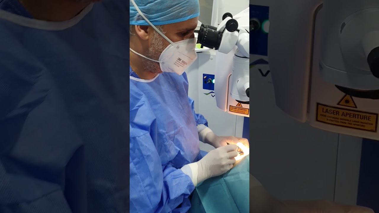 زراعة حلقة في قرنية مخروطية implantation d'anneau dans le keratocone