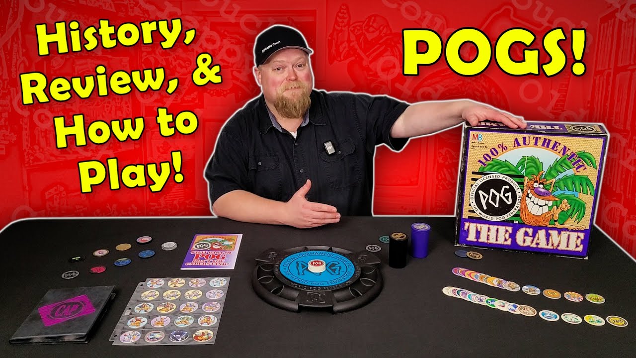 POG The Game - History, How to Play POGs, & Game Review! - Milton Bradley 1995 #boardgames