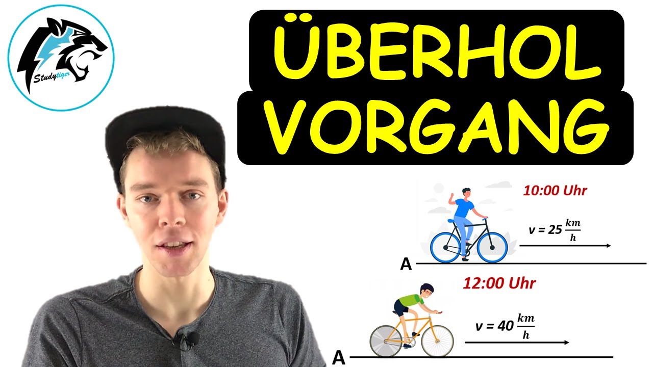 Überholvorgang berechnen | (Gleichförmige Bewegung)